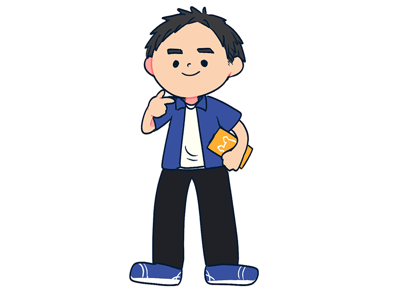 鳥津さんの似顔絵